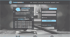 Desktop Screenshot of premierlegislatie.ro