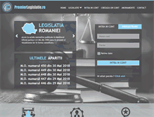 Tablet Screenshot of premierlegislatie.ro